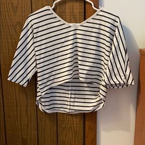 Striped crop top